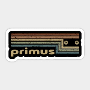 Primus Cassette Stripes Sticker